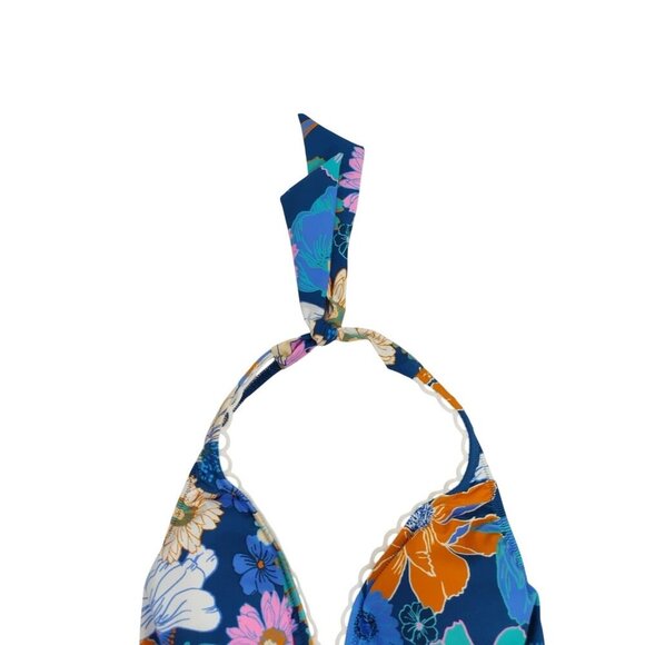 Floral Halter Tankini Top By Profile By Gottex Size 6 Blend Swimwear For Women. - Picture 5 of 8